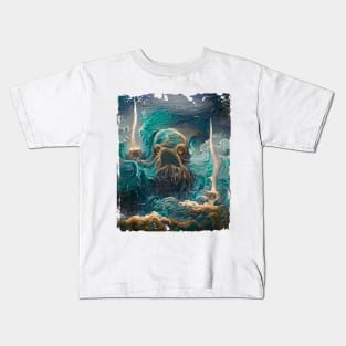 Cthulhu sea ​​monster Kids T-Shirt